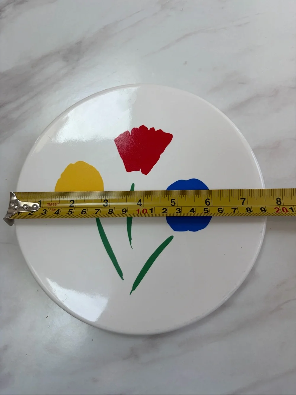 Vintage Marimekko for Pfaltzgraff Three Flowers hot plate trivet